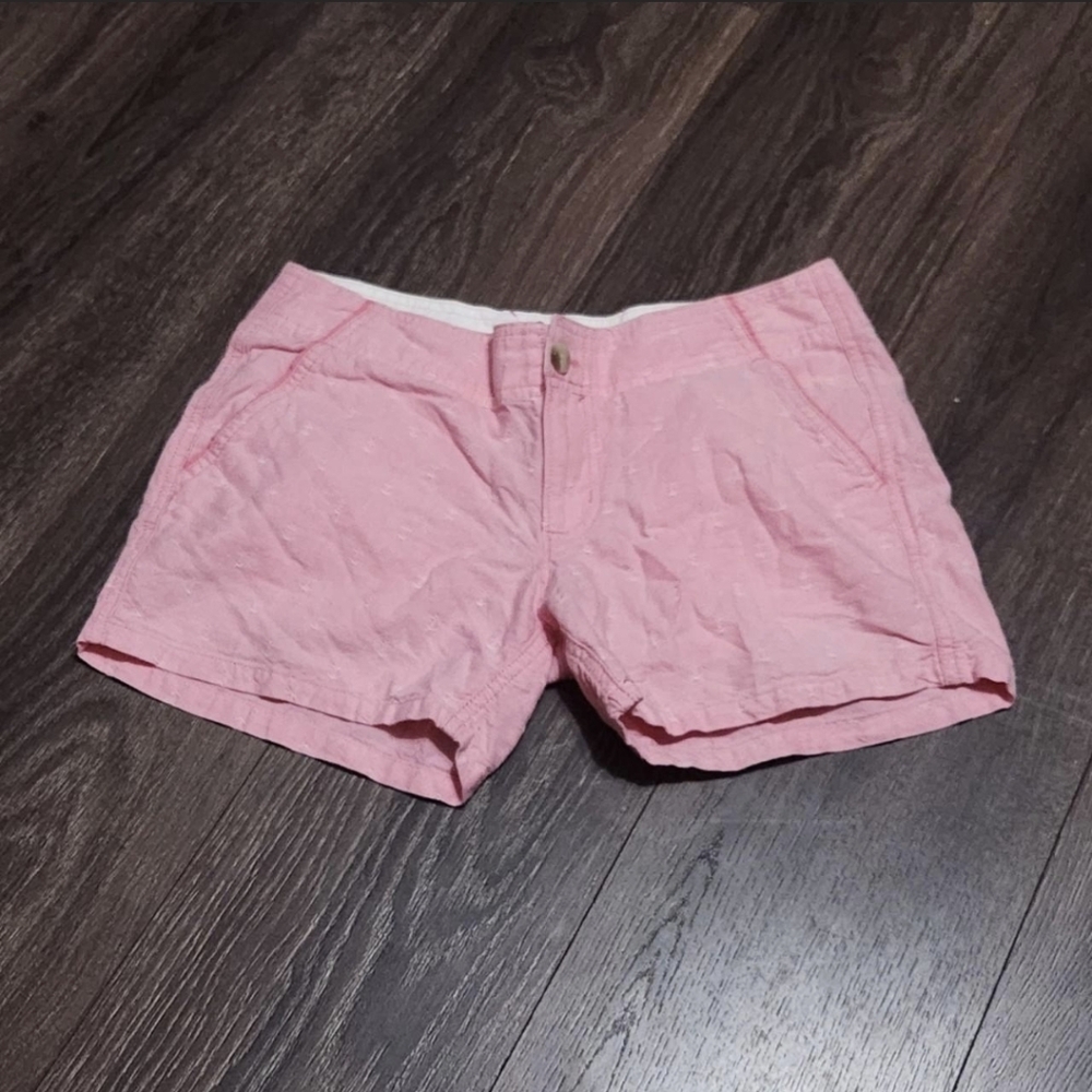 Columbia PFG Anchor Print Shorts – Pink & White (📸 Size in 6th Pic)